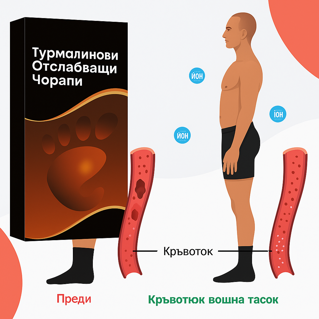 Турмалинов чорап за отслабване